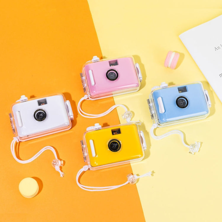 Cute Retro Film Waterproof Shockproof Camera With Disposable Film, All White Shell, Black White Shell, Yellow White Shell, Light Pink White Shell, Sky Blue White Shell Cute Retro Film Waterproof Shockproof Camera With Disposable Film, All White Shell, Black White Shell, Yellow White Shell, Light Pink White Shell, Sky Blue White Shell